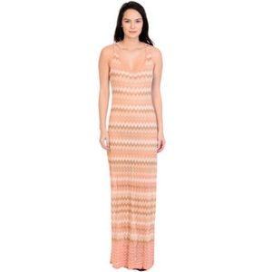 Haute Hippie Chevron Maxi Dress